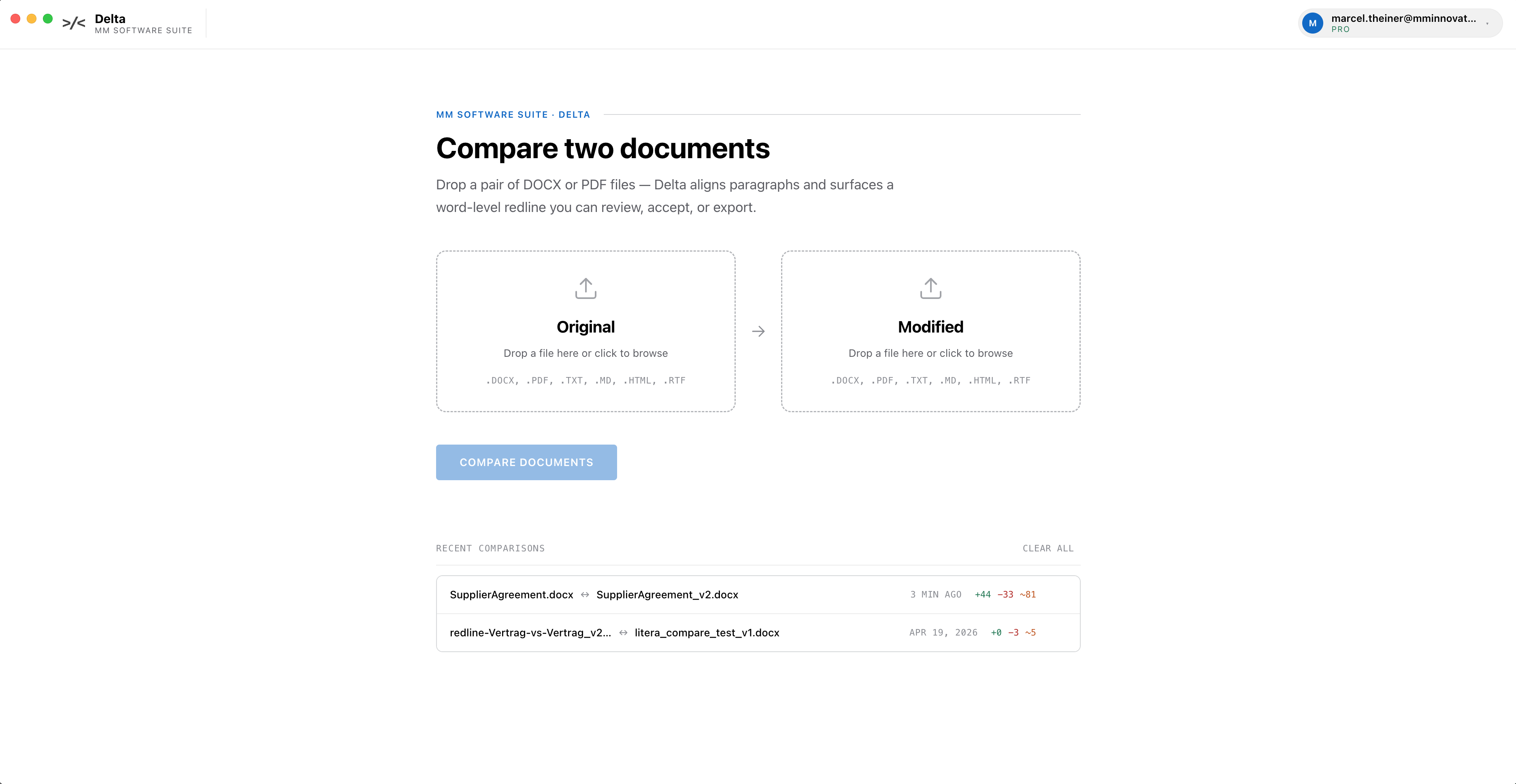 Delta — For anyone working with documents