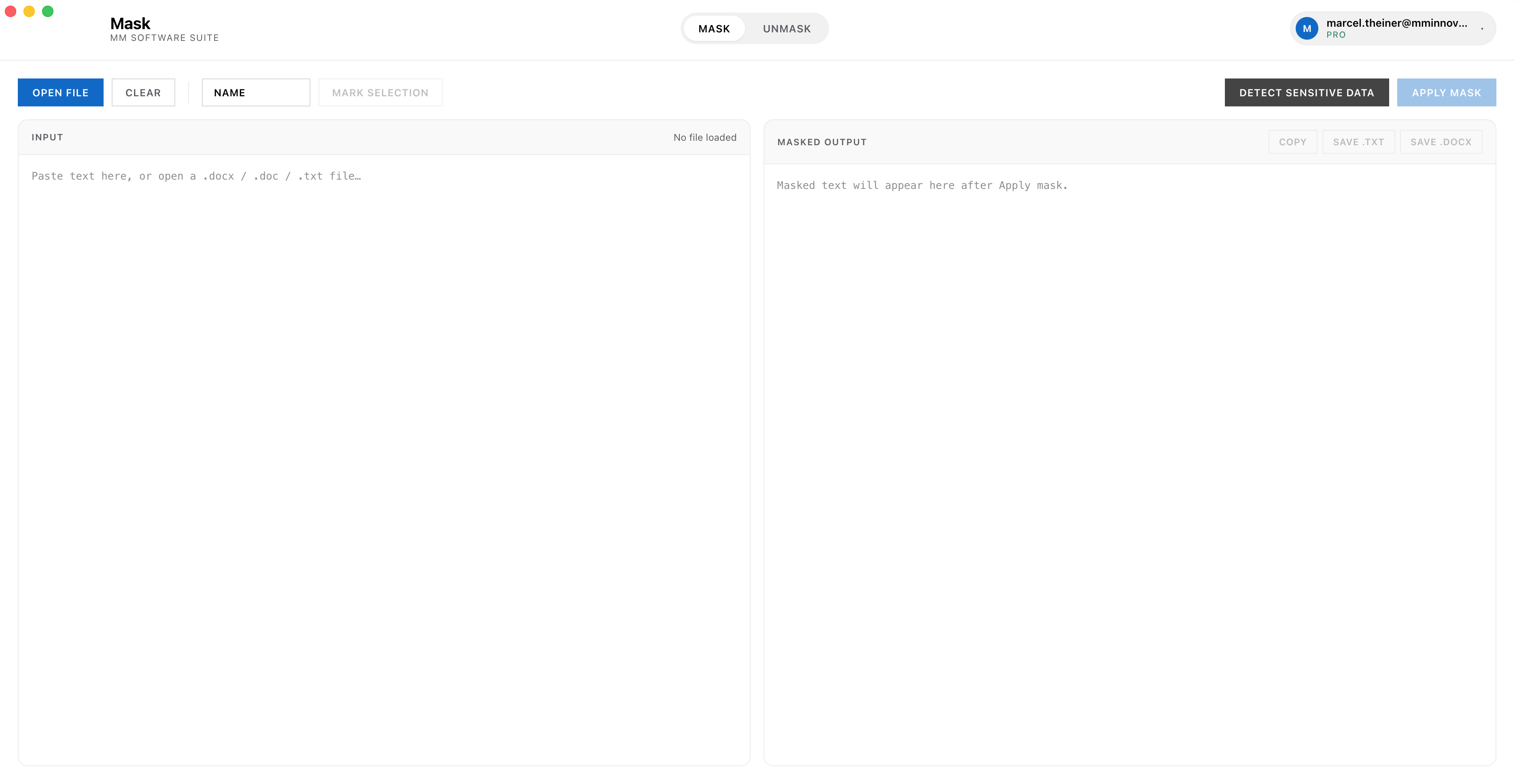 Mask screenshot